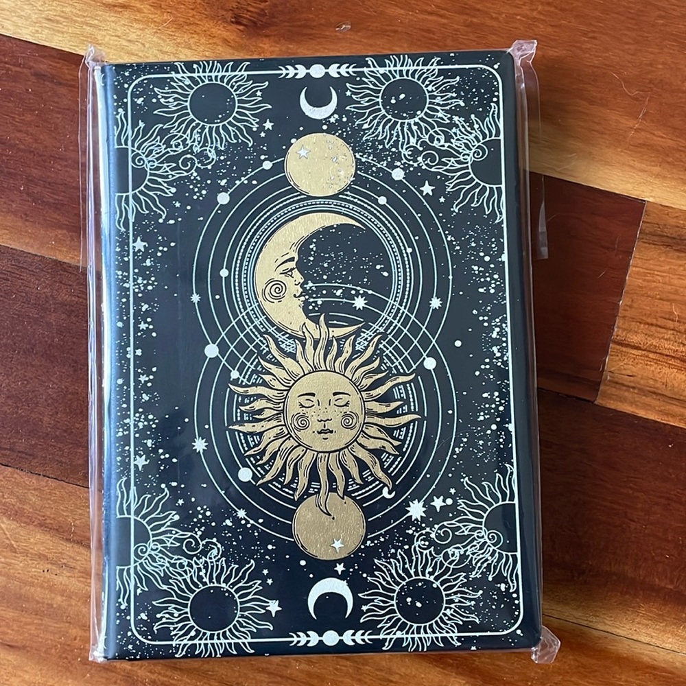 Made in Italy Celestial Black and Gold Journal, Brand New.